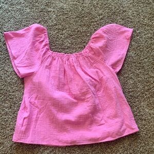 Time and Tru Bright Pink Kids Blouse